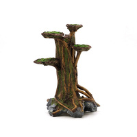 Décoration d'aquarium en résine en forme de tronc d'arbre en mousse artificielle avec grotte cachette pour petits poissons et crevettes