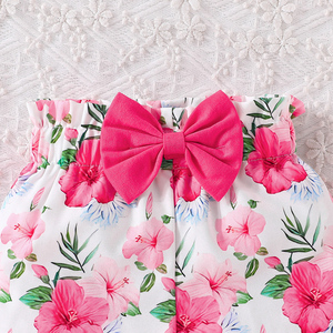 ชุดเสื้อผ้าเด็กผู้หญิงแบบสบายๆ 2 ชิ้น สำหรับฤดูร้อน ลายเรียบ สำหรับเด็กทารกและเด็กเล็ก - Product Image 6