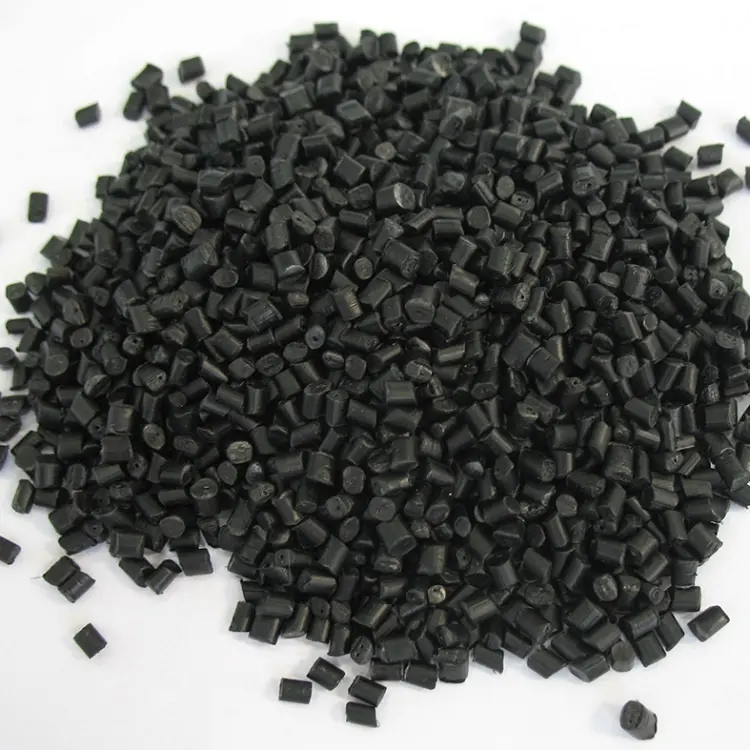 Hebei produsen 25kg tas hitam hdpe virgin polietilen butiran plastik pelet resin