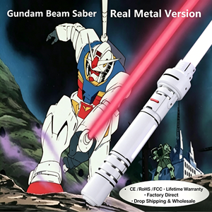 <span class=keywords><strong>Sabre</strong></span> <span class=keywords><strong>laser</strong></span> de style Gundam, RGB 12 couleurs, mouvement fluide, poignée métallique, épée <span class=keywords><strong>laser</strong></span> lourde pour duels, cosplay anime, livraison directe - Product Image 1