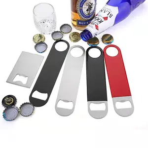 B1 Customized Presents Flat Plate Beer Bottle Opener For Giveaway Promotional Gift With Logo