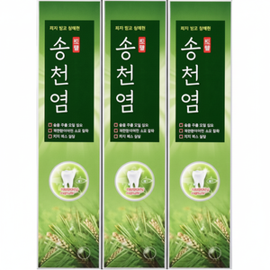 MedianSongcheon dentifricio alla menta fresca 120G Volume 3 pezzi Set a base di erbe e ingredienti chimici per denti sensibili - Product Image 1
