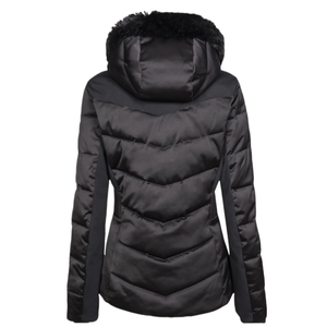 Veste matelassée légère en polyester tricoté pour <span class=keywords><strong>femme</strong></span> OEM - Manteau d'hiver coupe-vent en nylon pour sports de plein air avec logo personnalisé - Product Image 2