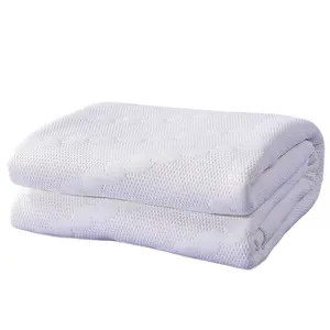 Yatak için iyi fiyat 350gsm 100 Polyester kumaş çeşitli desen beyaz çadır kumaşı