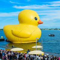 Canard Géant Gonflable Jaune en PVC – Mascotte Gonflable pour Événements et Publicité sur l'Eau