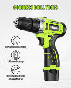 FEIHU <b>12V</b> Keyless Cordless Power Drill Home Repair and Installation Screw Drivers Factory Wholesale with OEM Support Service - Product Image 5