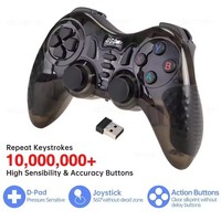 Control de Juego Inalámbrico de 2.4GHZ con Bluetooth para PS3, PC, Teléfono Android, TV Box, Tableta, Joystick, Controlador de Juegos, Joypad, Manette