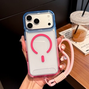 เคสโทรศัพท์แม่เหล็กใสไล่สีคุณภาพสูง พร้อมสายคล้อง สำหรับ iPhone 15 16 17 18 pro max ขายส่ง - Product Image 6