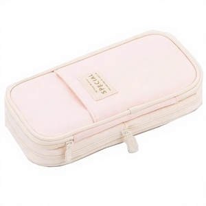 Polyester Large Storage Pencil Case Pen <b>Bag</b> with Zipper Closure <b>Big</b> Capacity Organizer for Office & <b>Travel</b> - Product Image 1