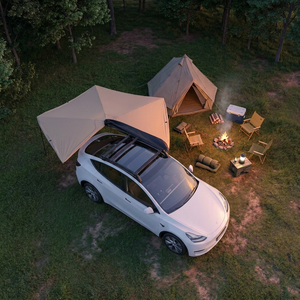 <span class=keywords><strong>Auvent</strong></span> latéral pliable manuel XINSUYUAN 270 degrés pour camping 4x4 avec bande lumineuse LED, adaptable universellement aux SUV, pick-up, fourgonnettes et camions - Product Image 4