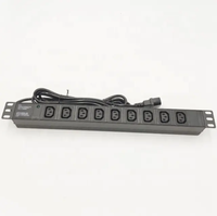 Bloc d'alimentation PDU 19 pouces 1U 9 prises IEC320 C13 avec indicateur