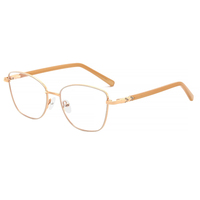 Lunettes de lecture anti-lumière bleue en gros pour femme, design tendance et élégant, montures optiques en métal