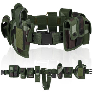 Tactical <b>Belt</b> with Components Pouches Bags <b>Holster</b> for Security Hunting Tactic Modular Equipment Security Utility Waist <b>Belt</b> - Product Image 1