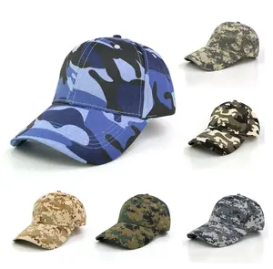 YUEXING नि: शुल्क नमूने कस्टम कढ़ाई Camo gorras टोपी छलावरण टोपी सामरिक बेसबॉल टोपी