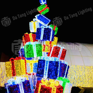 Luz decorativa 3D para interiores/exteriores con clasificación IP65 a prueba de agua, ideal para festivales callejeros y espacios urbanos. - Product Image 6