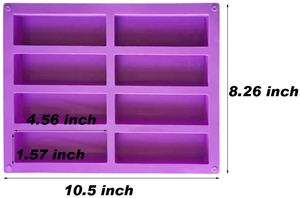 Moules en silicone rectangulaires <span class=keywords><strong>de</strong></span> grande taille, personnalisables, pour la fabrication <span class=keywords><strong>de</strong></span> barres <span class=keywords><strong>chocolat</strong></span>ées, <span class=keywords><strong>de</strong></span> granola, <span class=keywords><strong>de</strong></span> céréales, <span class=keywords><strong>de</strong></span> barres énergétiques, <span class=keywords><strong>de</strong></span> brownies, pour la pâtisserie - Product Image 3