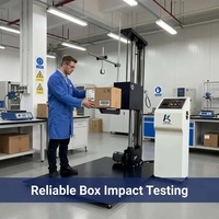 Testeur de chute à aile unique automatique, contrôle PLC, haute précision pour l'assurance qualité des produits