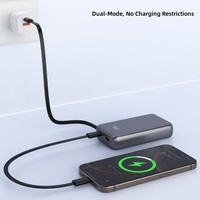 Kabel LCD PD22W Terintegrasi, Pengisian Daya Cepat Ponsel, Powerbank Portabel Nirkabel 10000mah 20000mah
