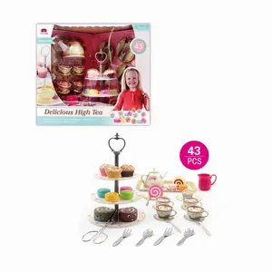 kids kitchen toy pretend play set coffee bread delicious high tea fast food toys for kids