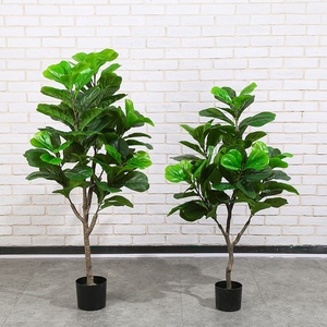 Vente en gros usine : Plante artificielle Ficus Pandurata en pot, Faux figuier à feuilles de violon ultra-réaliste, Bonsaï pour la décoration - Product Image 2