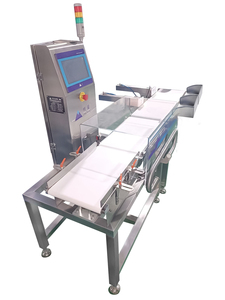 เครื่องชั่งน้ำหนักอัตโนมัติ ตรวจสอบน้ำหนัก ระบบตรวจจับน้ำหนัก 2 ช่อง  รับผลิตแบบ OEM/ODM ความแม่นยำ 0.3 กรัม ได้รับการรับรองมาตรฐาน CE สำหรับอาหาร ยา และเครื่องสำอาง - Product Image 4