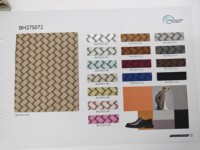 Tissu PU à motif tissé, idéal pour les applications de chaussures