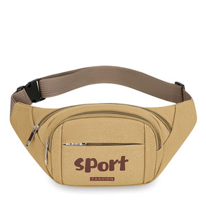 Riñonera Deportiva de Lona Transpirable, Moderna y Portátil para Hombre, con Múltiples Compartimentos y Cierre de Cordón, Venta al Por Mayor - Product Image 3