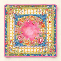 Tapis de jeu de Mahjong carré, tapis de table antidérapant et doux, protection de table décorative imprimée pour Mahjong américain et fêtes à domicile