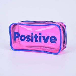 Bolsa de Maquillaje de PVC Impermeable Personalizada, Estuche Transparente para Lápices de PVC, Bolsa con Cierre para Artículos de Papelería - Product Image 2