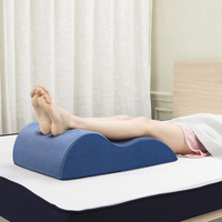 Coussin de repose-jambes en mousse à mémoire de forme pour hauteur accrue, soulagement de la douleur post-chirurgie, usage domestique, compact, lavable en machine, hypoallergénique