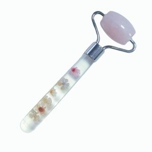 โรลเลอร์เรซิ่นโรสควอตซ์ เครื่องมือกัวซา หยกนวดหน้าเพื่อความงาม - Product Image 5