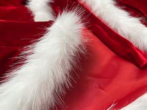 Capa con Capucha de Terciopelo Rojo <span class=keywords><strong>para</strong></span> Mujer, Disfraz de Santa Claus <span class=keywords><strong>para</strong></span> TV, Disfraz de Navidad, Material de Poliéster <span class=keywords><strong>para</strong></span> Fiesta de <span class=keywords><strong>Carnaval</strong></span> - Product Image 5