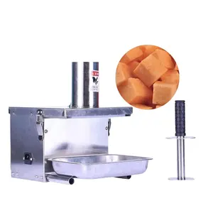 Automação Industrial Cortador De Tomate Taro Dicer Dice Cubos De Cebola De Abacaxi Cubos Vegetais Corte Cenoura Slicer Machine