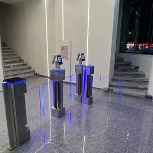 Square Swing Turnstile Gate <strong>Access</strong> <strong>Control</strong> with RFID <strong>Reader</strong> for Mosque Office Metro Mall Pedestrian Entrance - Product Image 2