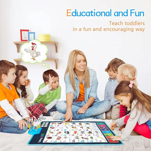 Poster Audio Educativo per Bambini 5-7 Anni, <span class=keywords><strong>Alfabeto</strong></span> ABC, <span class=keywords><strong>Numeri</strong></span>, Ortografia, Poster Cognitivo, Giocattoli Didattici - Product Image 2