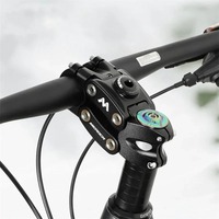 Stem Suspensi Sepeda Gunung MEROCA 7 Derajat 90mm untuk Bersepeda Off-Road, Touring, dan Jalan Berbatu, Peredam Guncangan dengan Empat Sambungan