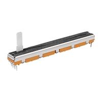 Potentiomètre coulissant Soundwell SC60 60mm avec LED et clic central, résistance 5~150gf.cm, certifié ISO9001/ISO14001/TS16949, 100% certifié