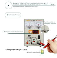 Alimentation électrique régulée CC PS-1502T 15V 2A, alimentation CC pour laboratoire, école, communications, test, réparation de téléphone portable