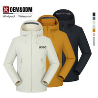 Veste coupe-vent unisexe personnalisée imperméable en polyester pour l'extérieur, fabricant et fournisseur OEM