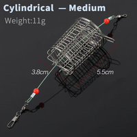 Cage à appâts en acier inoxydable pour la pêche, alimentateur à point fixe, durable, antirouille, pour carpes et poissons bruts en eau douce (rivière, lac) – Méthode