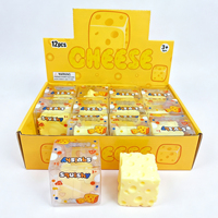 Mainan Squishy Bentuk Keju Kreatif 5cm, Isi Petroleum Jelly, Simulasi Makanan, Lembut, Pereda Stres, Mainan Remas Dekompresi