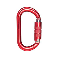 Mosqueton à verrouillage ultra-léger en aluminium 7075 de 25 KN en forme de D pour une utilisation en extérieur