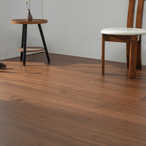 Plancher en bois rustique AS2047 multicouche en noyer noir lisse de qualité AB, facile à nettoyer, système clic, largeur 15 mm, pour hôtel de luxe - Product Image 2