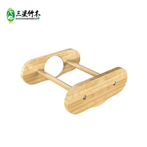 Perchoir en bambou pour perroquet, perchoir en bois massif pour coq et poule, support d'entraînement pour oiseaux avec miroir double face. - Product Image 2