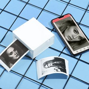 Impresora térmica portátil para fotos, Mini impresora térmica portátil con etiqueta adhesiva de tarjeta de mano, <span class=keywords><strong>diente</strong></span> azul, fabricante M02 - Product Image 6