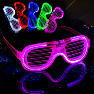Promotional Toys Luminous Bursting <b>Disco</b> Glasses LED Fluorescent Cool Plastic for <b>Parties</b> and KTV LED <b>Light</b> Sunglasses - Product Image 5