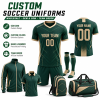 Maillots et shorts de football personnalisés pour les commandes d'équipes saisonnières avec noms et numéros de maillot 100% polyester