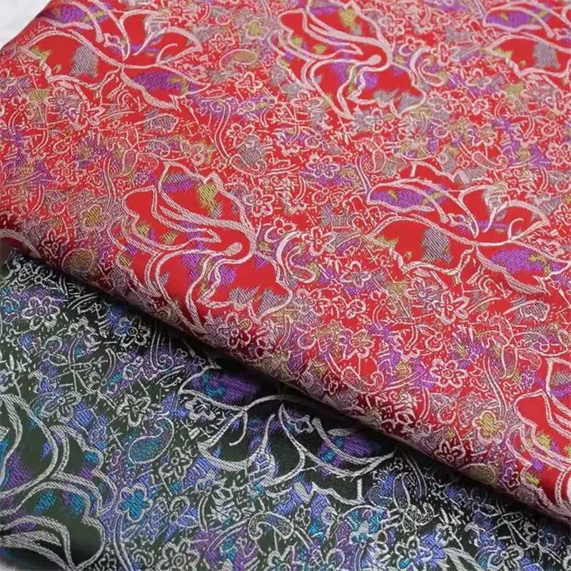 Hoge Kwaliteit Chinese Vintage Bulk Goedkope Prijs Brokaat Stof Voor Thuis Textiel Tafelkleding