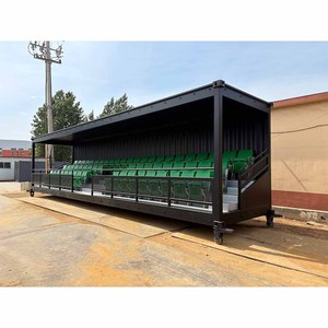 Temporary Prefabricated Grandstand Mobile Grandstand Bleachers Football Spectator Stand with 63 Flip up Seats for Club Football - Product Image 3