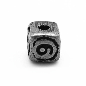 Yunnique Stainless Steel Square Spacer <b>Beads</b> for Bracelet Making Retro Metal <b>Loose</b> <b>Beads</b> Summer 2021 GZY-WM0240 - Product Image 2